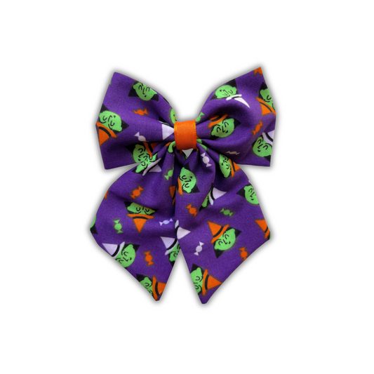 Witchy Halloween Sailor Hair Bow